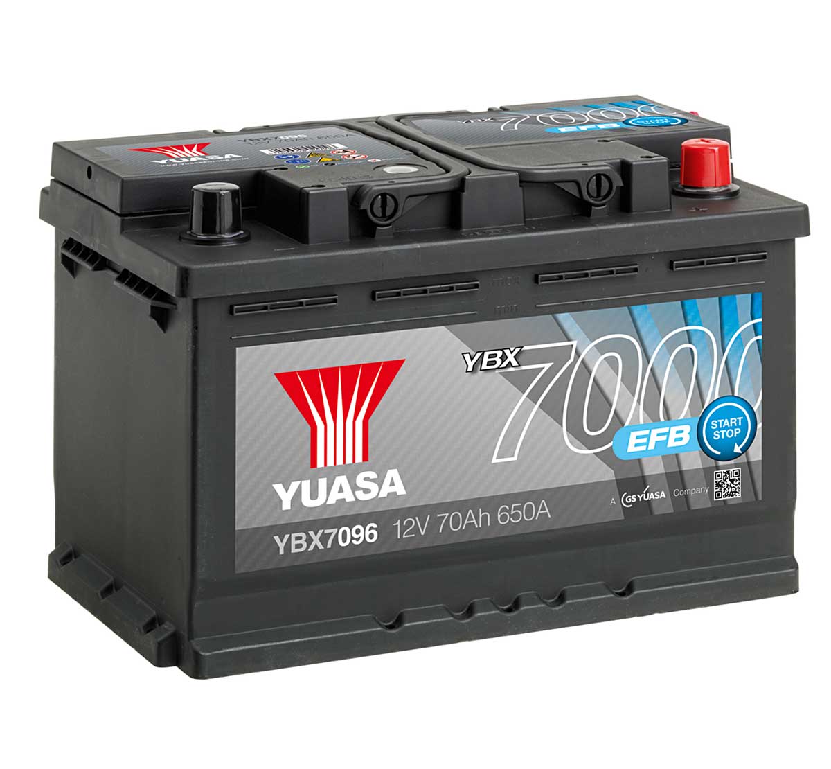 Yuasa YBX7096 EFB High Performance 12V Car Battery MDS Battery